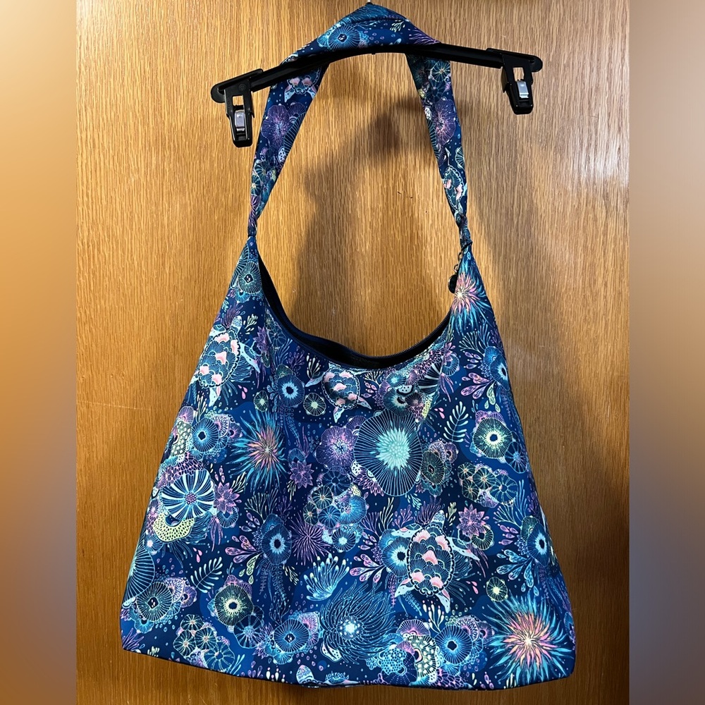 Sakroots Hobo Handbag - Royal Blue Seascape